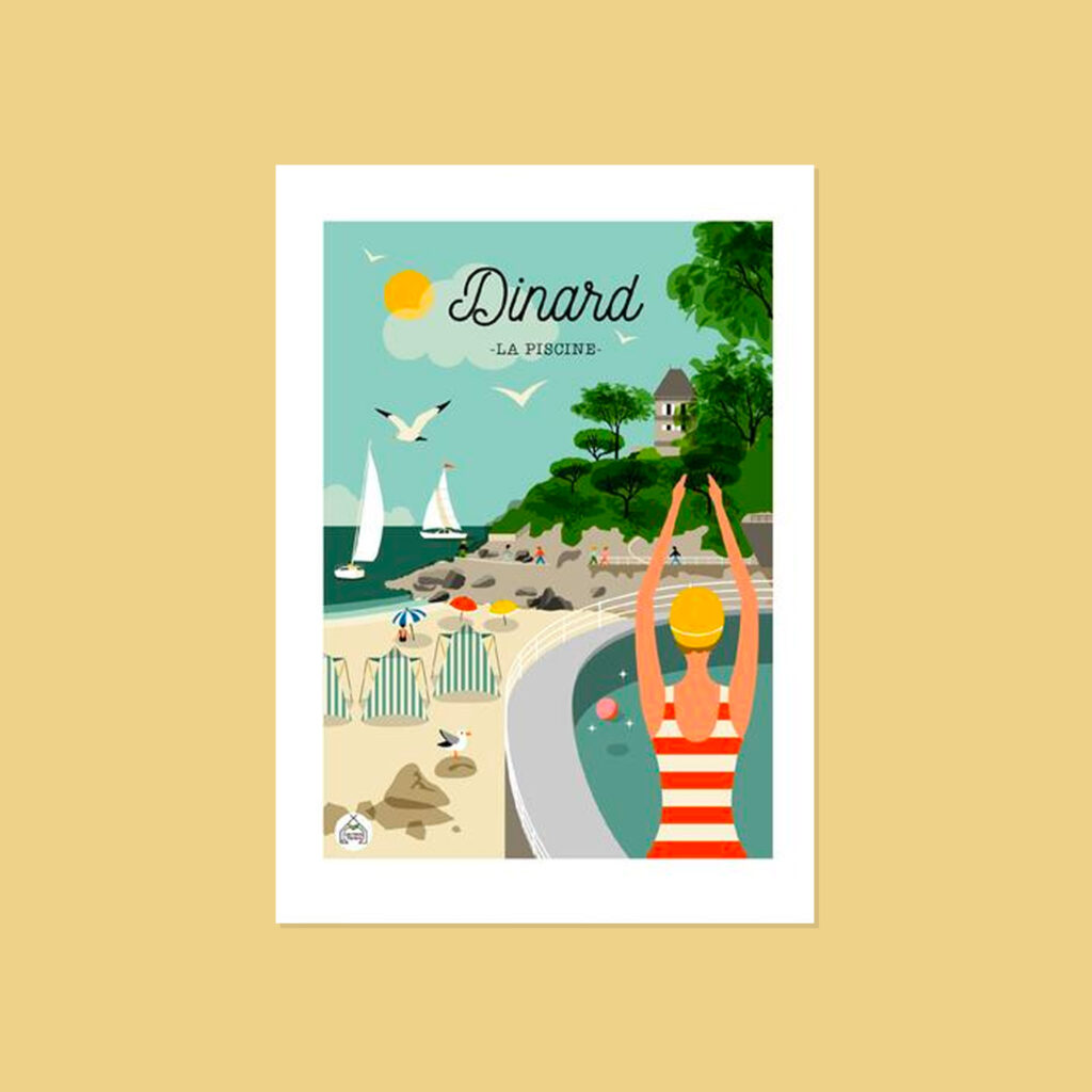 Affiche Dinard La piscine