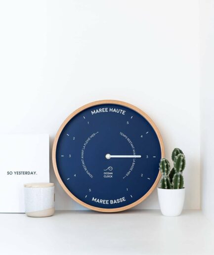 Horloge des marées bleu marine Ocean clock