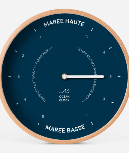 Horloge des marées marine bleu ocean clock