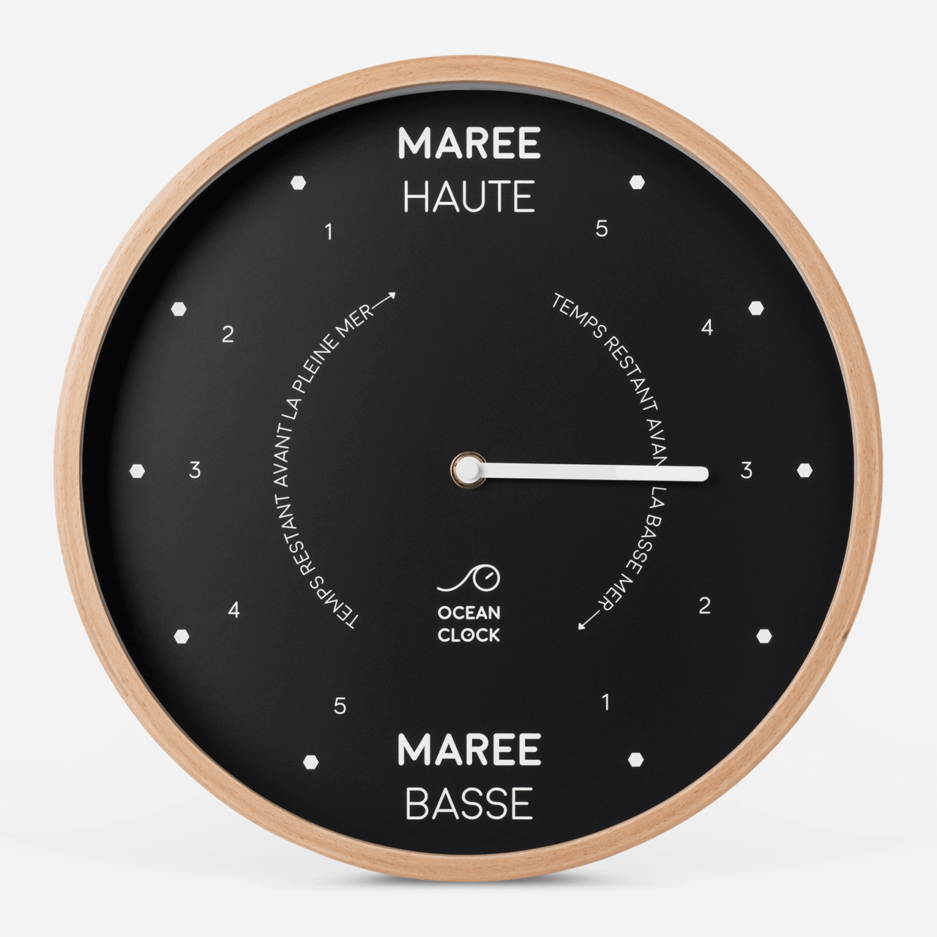 Horloge des marées noire modèle Black de la marque Ocean clock