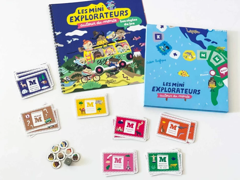 Les mini explorateurs jeu de société des mini mondes made in France