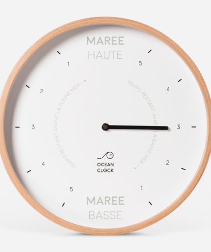 Horloge des marées oyster coloris blanc de la marque Ocean Clock