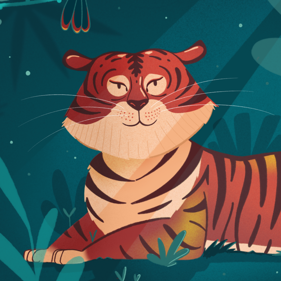 Illustration enfant Tigre