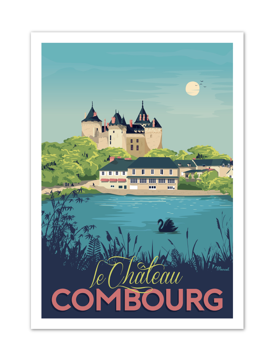 Affiche Chateau de Combourg Marcel
