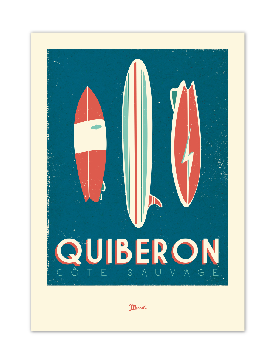 Affiche Quiberon Surfboards