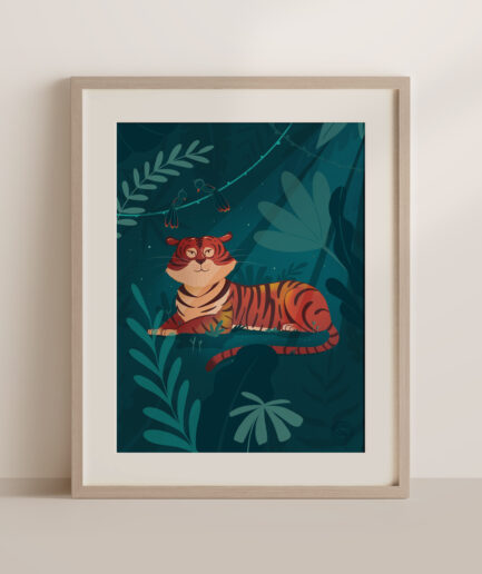 Illustration enfant Tigre de Sumatra